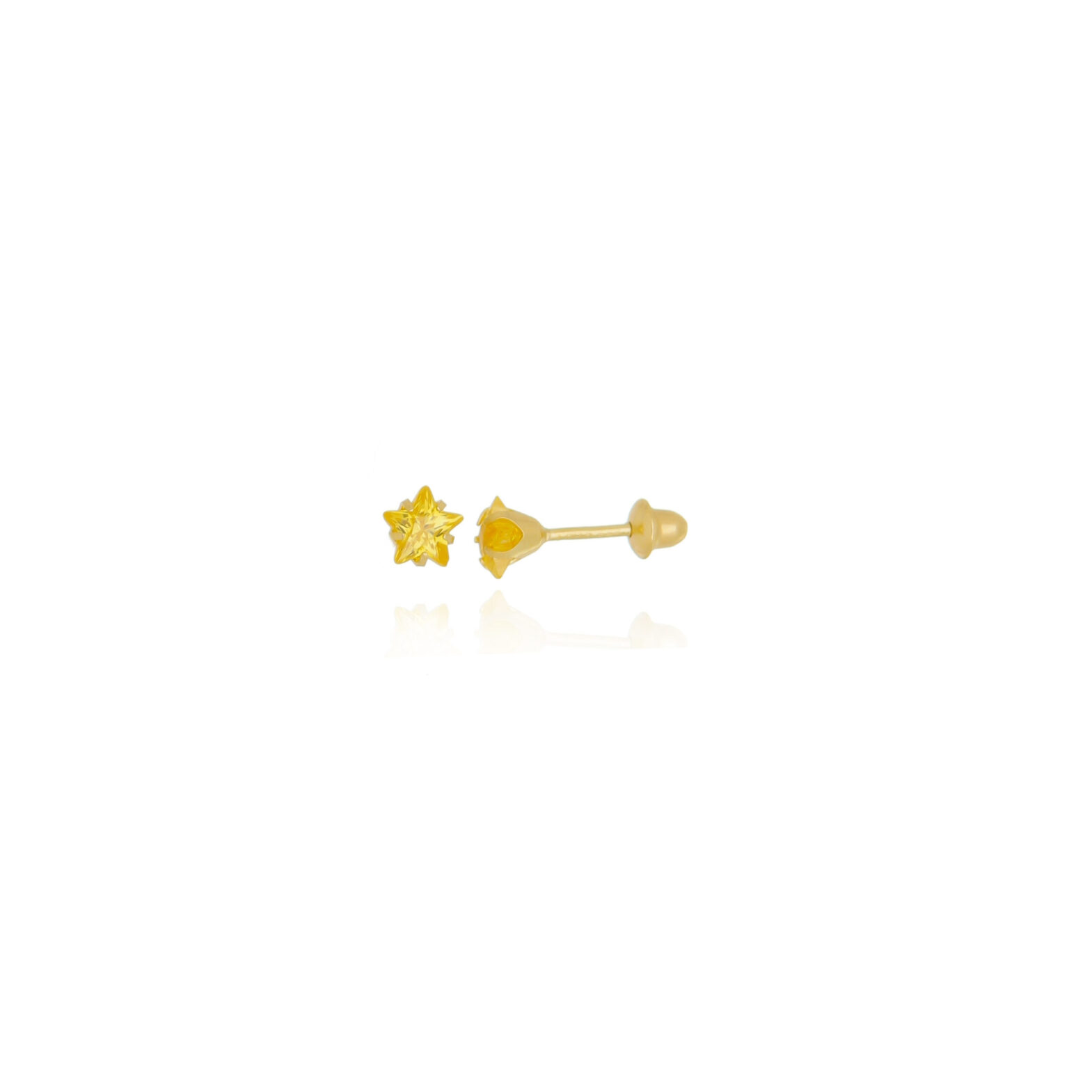 brinco-ouro-amarelo-18k-estrela-pedra-zirconia-amarela-4mm