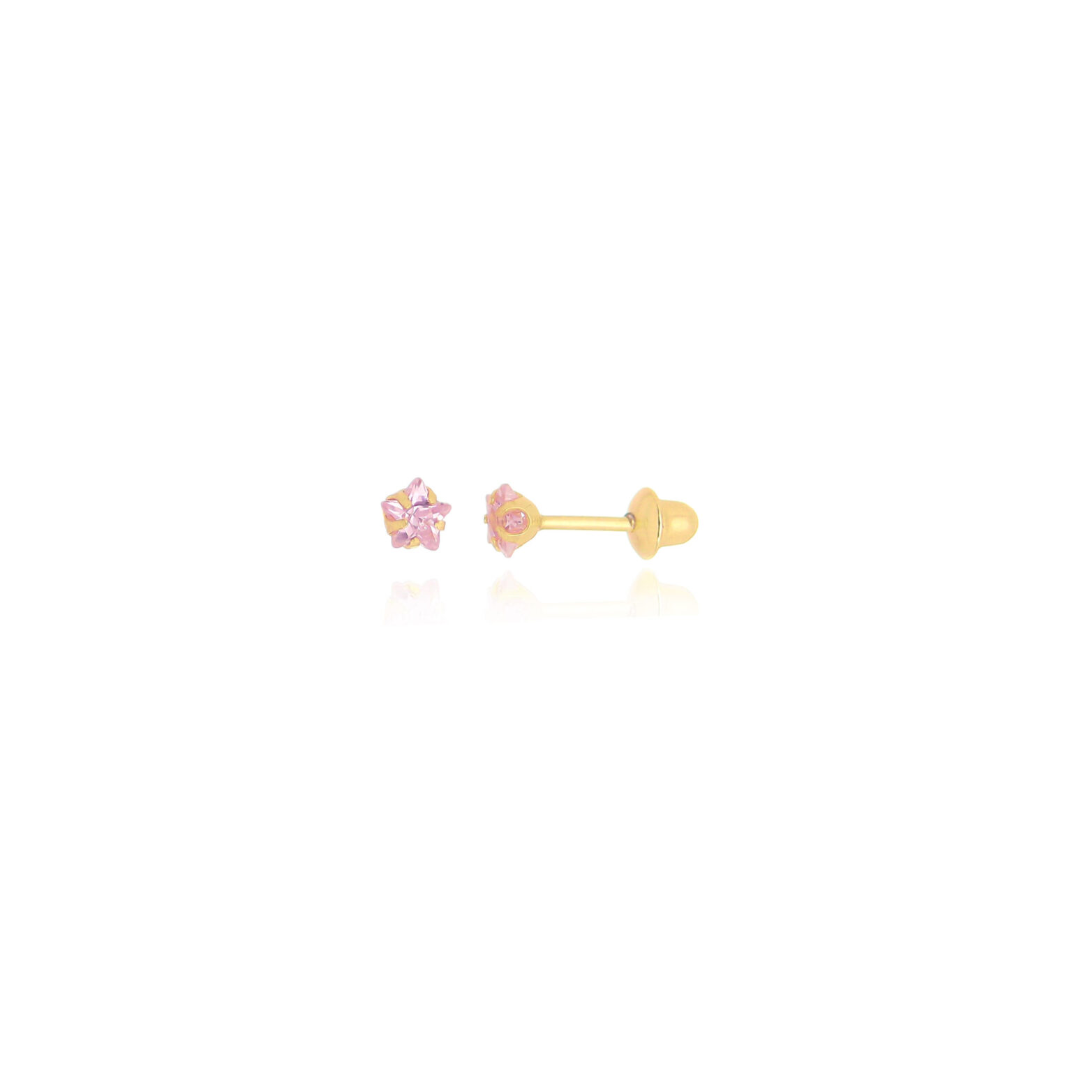 brinco-ouro-amarelo-estrela-pedra-zirconia-rosa-3mm